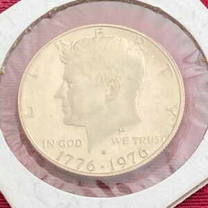 Vintage 1976 S CLAD PROOF Kennedy Half Dollar Coin